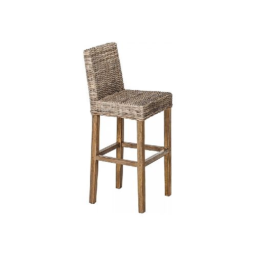 BUTACA TABURETE BAR - RATTAN NATURAL-BEIGE INDAH 234941001