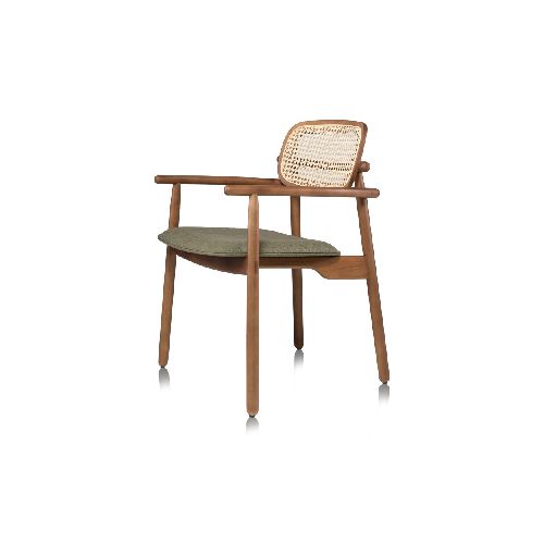 SILLA DE COMEDOR - RATTAN-Y-MADERA VERDE DANIELLE C/B 270486002