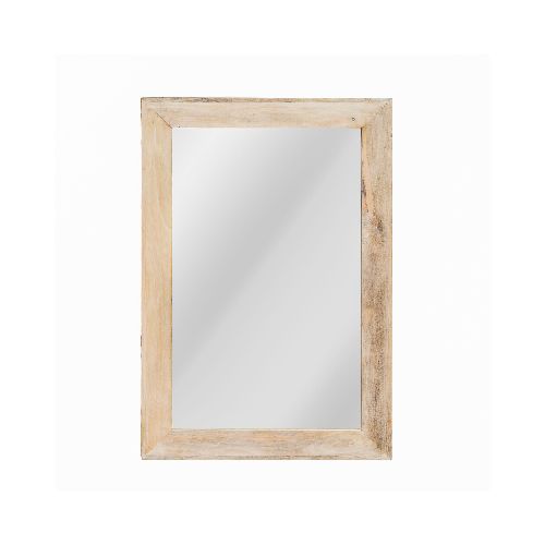 ESPEJO DE PARED - MADERA-DE-MANGO NATURAL-BEIGE RECTANGULAR BYRON 271506