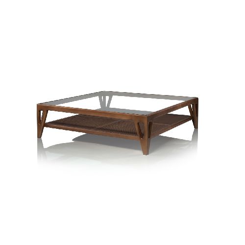 MESA RATONA - MADERA-Y-VIDRIO MARRON ROSA CASTAÑO 270560001