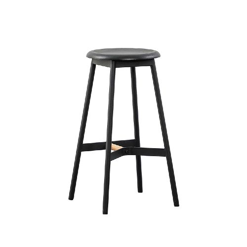 BANQUETA BAR - MDF-Y-METAL NEGRO AZABACHE 260011001