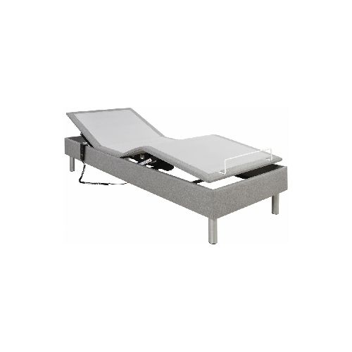 CAMA ARTICULADA - 1 1/2 PLAZA MDF-Y-ACERO GRIS AJUSTABLE LIFE 244820002