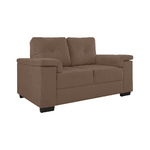 SILLÓN - 2 CUERPOS TELA MARRON LUARES CHOC. 239467005