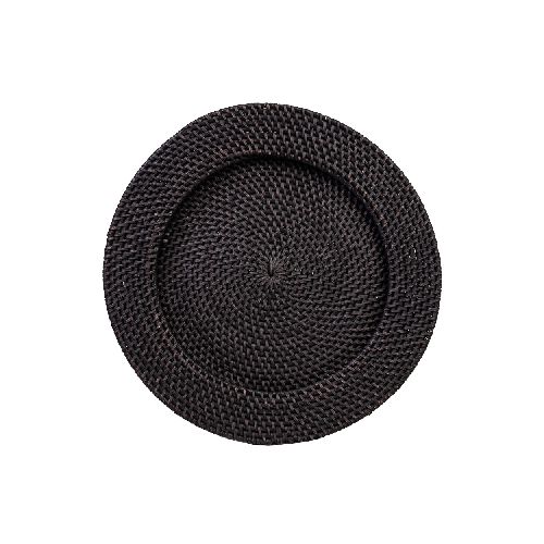 PLATO DE SITIO 33CM - RATTAN NEGRO CPRT 1405 272103005