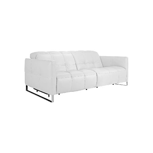 SILLÓN RECLINABLE - 2 CUERPOS CUERO-100-NATURAL BLANCO RAUL 241173003