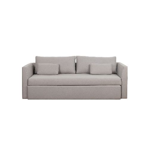 SOFÁ CAMA - 3 CUERPOS TELA GRIS NAHLA 273053001