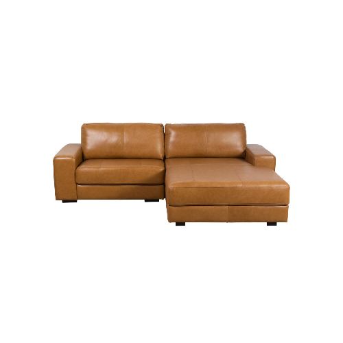 SOFÁ C/CHAISE - MÁS DE 4 CUERPOS CUERO-100-NATURAL MARRON PARIS CAMEL 274062002