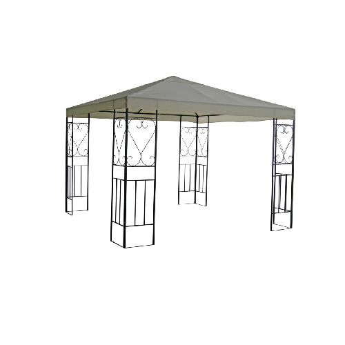 GAZEBO - ACERO-Y-POLIESTER NATURAL-BEIGE DUBLO 276681001