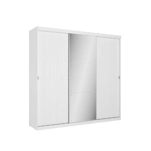 PLACARD ROPERO - 3 PUERTAS MDP BLANCO PRIME GLASS 238775001