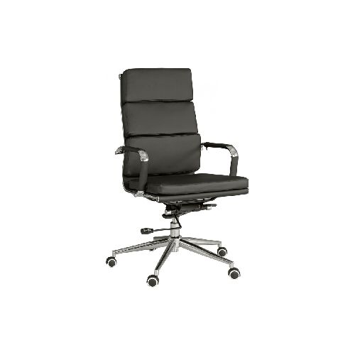 SILLA DE ESCRITORIO - PU-Y-ACERO NEGRO D-105 246031001