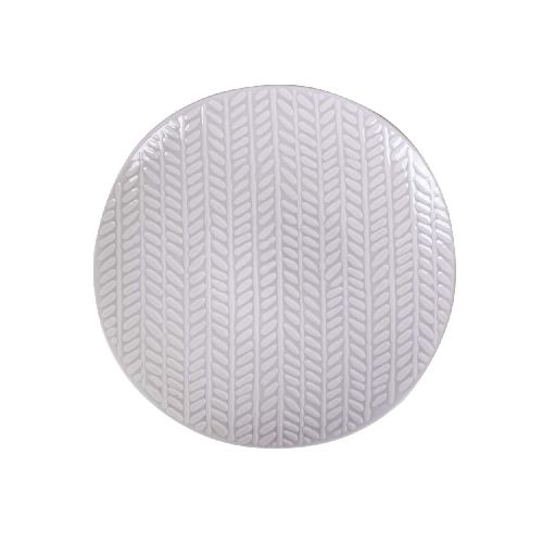 PLATO - CERAMICA GRIS LEAF 276845