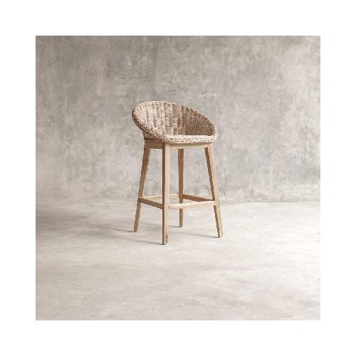 BUTACA BAR - RATTAN-Y-MADERA NATURAL-BEIGE NAXOS 277538001