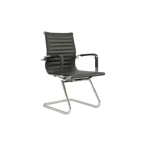 SILLA DE ESCRITORIO - SIMIL-CUERO NEGRO D-101L 234891004