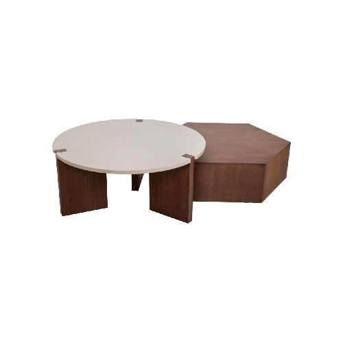 MESA RATONA - MADERA MARRON ARMONÍA CAST/BCO 274738001