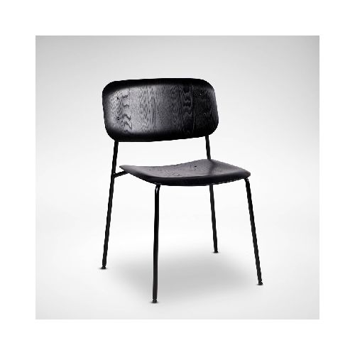 SILLA DE COMEDOR - MADERA-Y-METAL NEGRO O´CONOR II 274492003