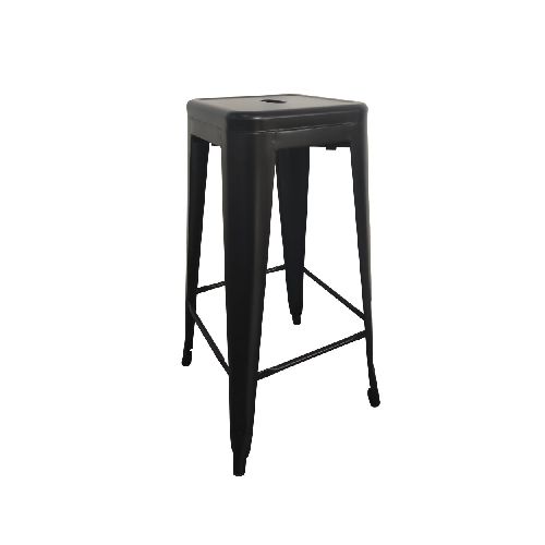 BUTACA TABURETE BAR - METAL NEGRO ESTILO TOLIX 251144002