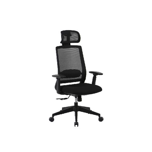 SILLA DE OFICINA - MALLA-Y-METAL NEGRO 2788F-1M 275535002