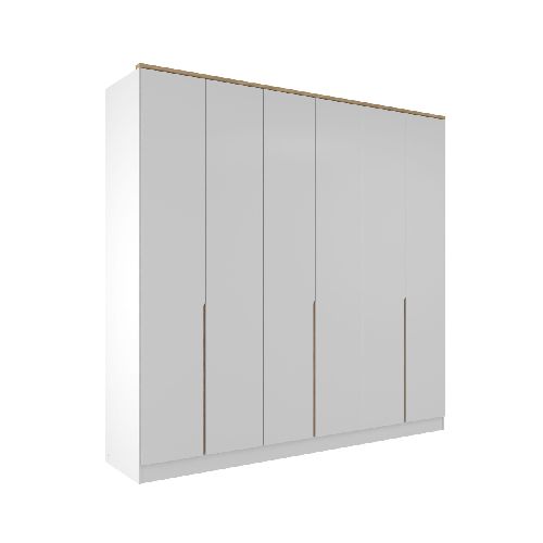 PLACARD ROPERO - 6 PUERTAS MDF BLANCO LOGAN 257525001