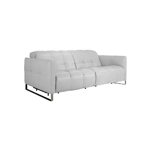 SILLÓN RECLINABLE - 2 CUERPOS CUERO-100-NATURAL GRIS RAUL 241173001