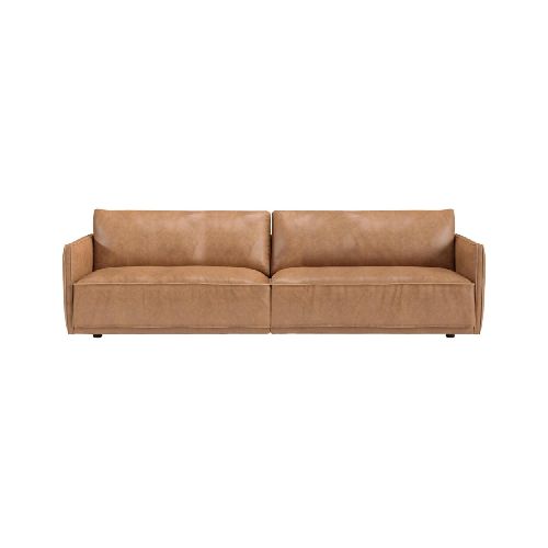 SILLÓN - 3 CUERPOS CUERO-100-NATURAL MARRON ROMEO CAMEL 248721001