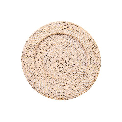 PLATO DE SITIO 33CM - RATTAN BLANCO CPRT 1405 272103002