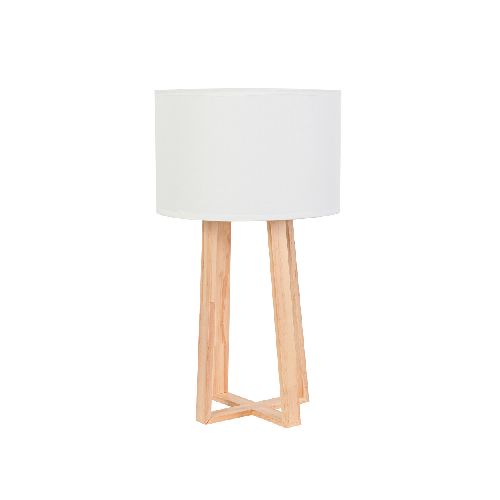 LÁMPARA - HIERRO-Y-MADERA NATURAL-BEIGE DE MESA 259154001