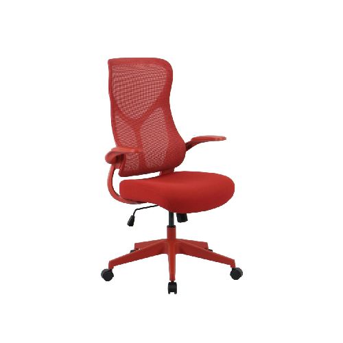 SILLA DE OFICINA - MALLA-Y-METAL ROJO 3699F 275534003