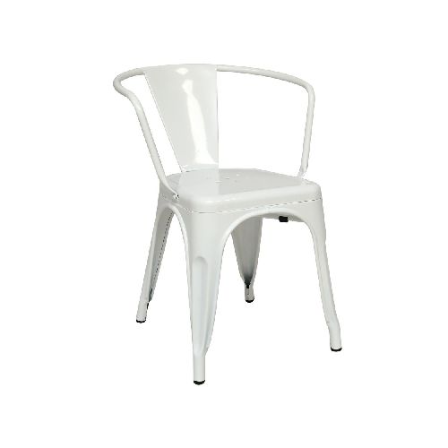 SILLA DE COMEDOR - METAL BLANCO TOLIX 258109001