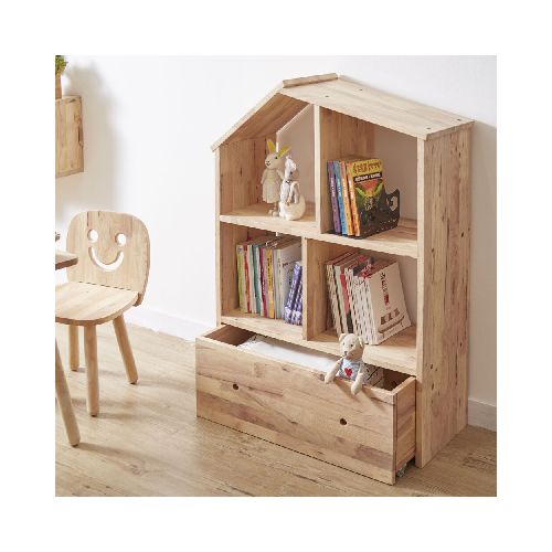 BIBLIOTECA CASITA - MADERA NATURAL-BEIGE WONDERLAND 271684001