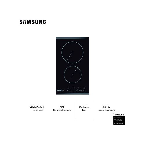 ANAFE ELÉCTRICO SAMSUNG - CERAMICA-Y-METAL NEGRO CTR432NB02 252120