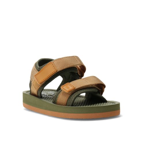 Sandalia de Niños Croco Kids GLADIOLUS con tiras y velcro - Verde Oliva - Croco Kids - 070.240759902 — Stadium