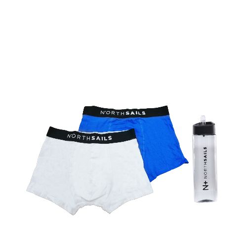 Boxer de Hombre N+ x2 con Caramagnola - Blanco - Azul - North Sails N+ - 057.022180206 — Stadium