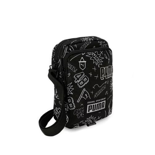 Cartera Puma Bandolera Academy Portable - Negro - Blanco - Puma - 051.906990102 — Stadium