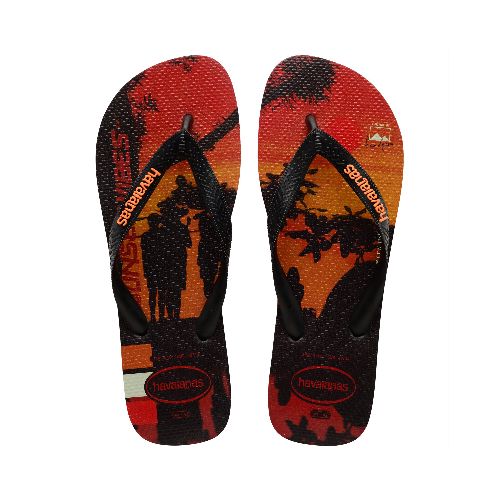 Sandalia de Hombre Havaianas Hype - Negro - Anaranjado - Havaianas - 012.279207997 — Stadium