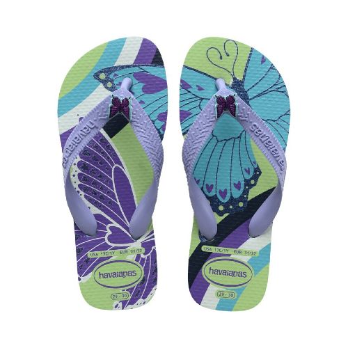 Sandalia de Niños Havaianas Kids Fantasy - Amarillo Limón - Lila - Havaianas - 012.034059482 — Stadium