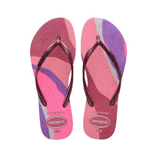 Ojota de Mujer Havaianas Slim Pallete Glow - Rosa Terciopelo - Havaianas - 012.457668842 — Stadium