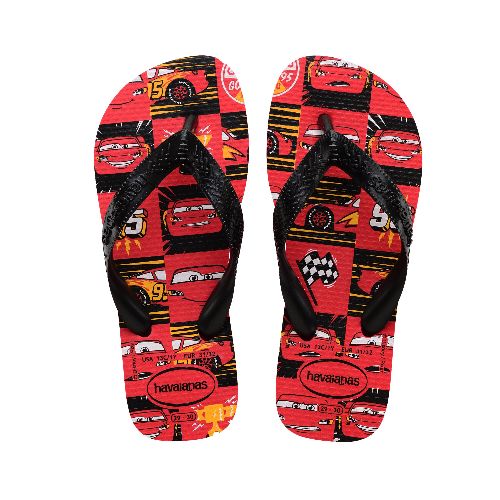 Sandalia de Niños Havaianas Kids Cars - Rojo Rubí - Negro - Havaianas - 012.234633386 — Stadium