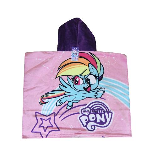 Toalla Disney Poncho Little Pony - Rosa - Celeste - Violeta - Disney - 131.391017729 — Stadium