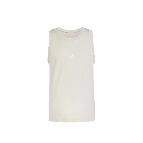 Musculosa de Hombre Adidas Essentials Logo - Beige - Blanco - Adidas - 009.N61770402 — Stadium