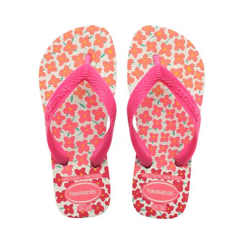 Sandalia de Niños Havaianas Hav.Kids Flores - Blanco - Rosado - Fucsia - Havaianas - 012.000529098 — Stadium