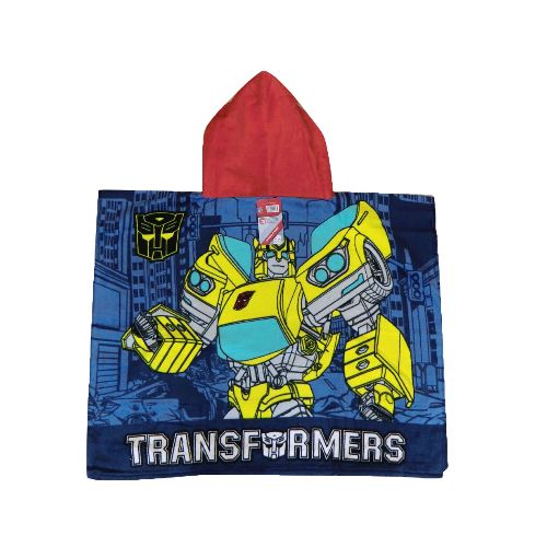 Toalla Disney Poncho Transformers - Azul Marino - Amarillo - Rojo - Disney - 131.027396091 — Stadium