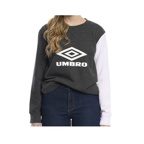 Buzo de Mujer Umbro Cutts - Negro Melange - Blanco - Umbro - 054.304449466 — Stadium