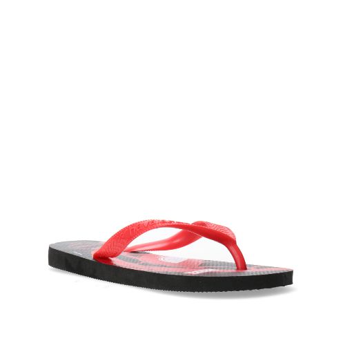 Sandalia de Niños Havaianas Top Marvel Logomania - Negro - Rojo - Rojo Rubi - Havaianas - 012.469531928 — Stadium