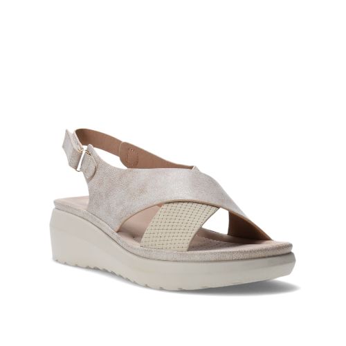 Sandalia de Mujer Lady Confort CAZENAC con tiras cruzadas - Beige - Lady Confort - 013.241170004 — Stadium