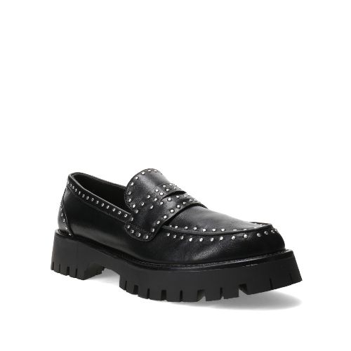 Zapato de Mujer Miss Carol mocasin KANU con tachas - Negro - Plateado - Miss Carol - 146.252561014 — Stadium