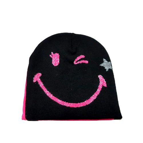 Gorro Infantil Footy Emoticon - Fucsia - Negro - Footy - 078.SM9119122 — Stadium