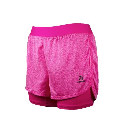 Short de Mujer Topper Training 2x1 - Fucsia - Topper - 001.664190012 — Stadium