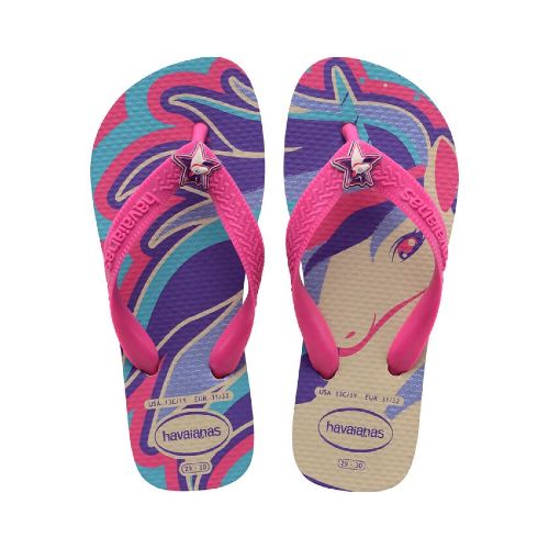 Sandalia de Niños Havaianas Kids Fantasy - Beige - Magenta - Havaianas - 012.034054294 — Stadium