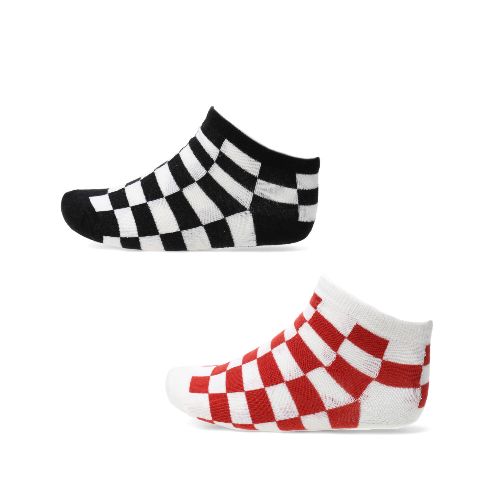 Medias de Mujer N+ x2 CHECKS - Blanco - Negro - Rojo - North Sails N+ - 057.020622110 — Stadium