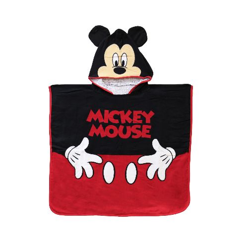 Toalla Disney Poncho Mickey - Negro - Rojo - Disney - 131.406000110 — Stadium